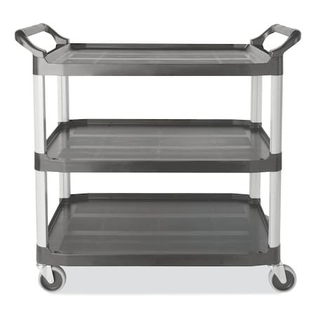 Rubbermaid Commercial Brushed Aluminum/Structural Foam, 300 lb Load Capacity, 3 Shelves, 20" W FG409100GRAY